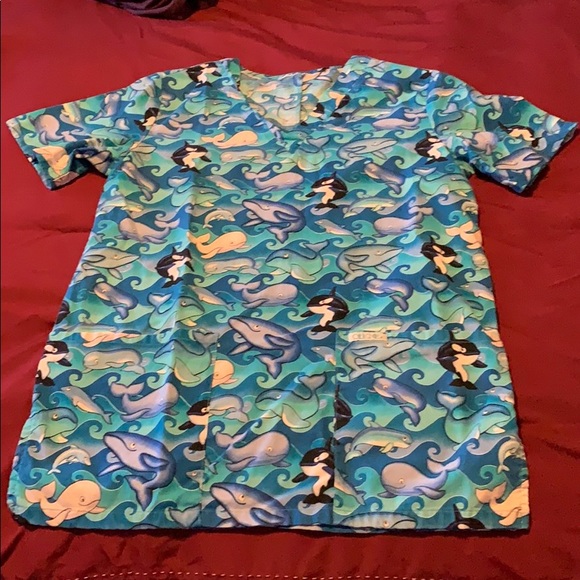Cherokee Other - Whale Scrub Top